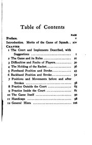 Cover of: The Game of Squash
