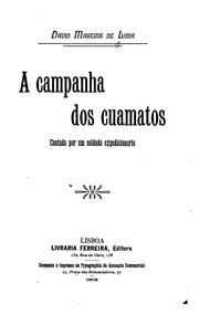 Cover of: A campanha dos cuamatos by 