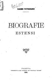 Cover of: Biografie estensi