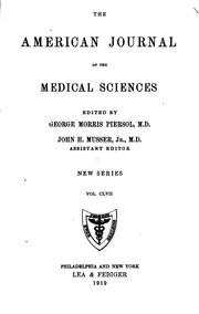Cover of: The American Journal of the Medical Sciences | 