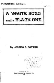 A White Song and a Black One by Joseph Seamon Cotter