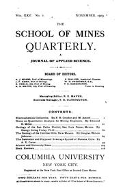 Cover of: The School of Mines Quarterly