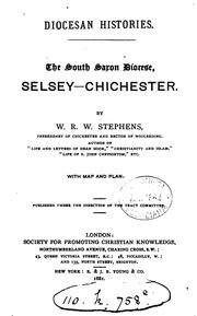 Cover of: The south Saxon diocese, Selsey-Chichester