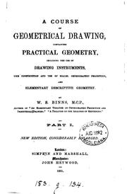 Cover of: A course of geometrical drawing