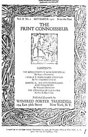 The Print Connoisseur by Winifred Porter Truesdell