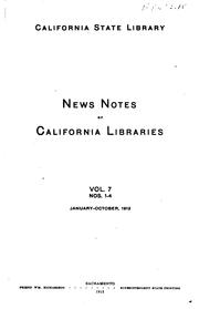 Cover of: News Notes of California Libraries