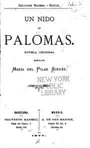 Cover of: Un nido de Palomas: Novela original by 