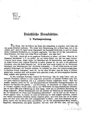 Cover of: Erziehliche Horazlektüre