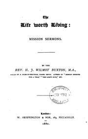 Cover of: The life worth living, mission sermons