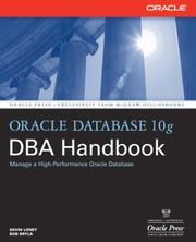 Cover of: Oracle Database 10g DBA Handbook by Kevin  Loney, Robert J Bryla