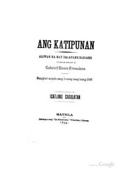 Cover of: Ang Katipunan: aliwan na may dalauang bahagui