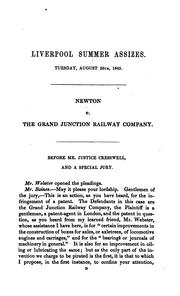 Cover of: Notes of the Cause Tried at the Liverpool Summer Assizes ... August 26th, 1845, Between W.E ... | 