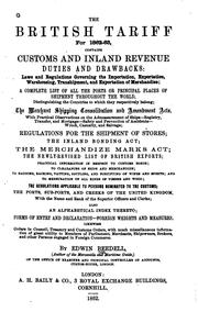 Cover of: The British Tariff by 