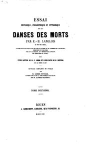 Essai historique, philosophique et pittoresque sur les danses des morts by Eustache-Hyacinthe Langlois