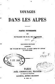 Cover of: Voyages dans les Alpes: partie pittoresque des ouvrages