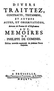 Cover of: Divers Taittez, Aux Memoires