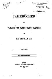 Cover of: Bonner Jahrbücher