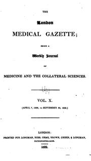 Cover of: The London Medical Gazette by 