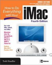 Cover of: How to do everything with your iMac by Todd Stauffer