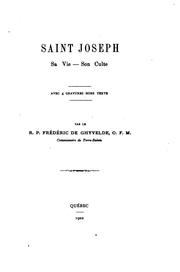 Cover of: Saint Joseph: sa vie-son culte
