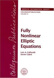 Cover of: Fully nonlinear elliptic equations