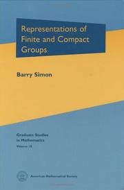 Cover of: Representations of finite and compact groups