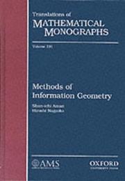 Cover of: Methods of information geometry | ShunКѕichi Amari