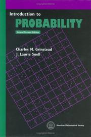 Cover of: Introduction to probability. by Charles M. Grinstead