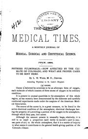 Cover of: Denver Medical Times by [name missing]