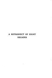 Cover of: A Restrospect of Eight Decades