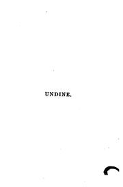 Cover of: ... Undine and Other Tales