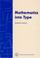 Cover of: Mathematics into type