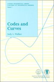 Codes and curves by Judy L. Walker