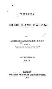 Cover of: Turkey, Greece and Malta