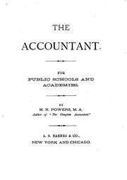 Cover of: The Accountant: For Public Schools and Academies by 