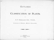 Cover of: Outlines of classification of plants