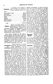 An Official Handbook of Information Relating to the Dominion of Canada, 1897: Pub., with the ... by Canada Dept. of the Interior