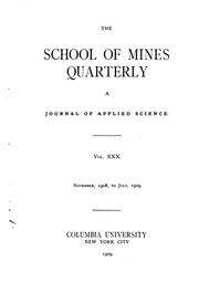 Cover of: The School of Mines Quarterly