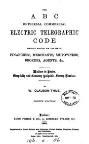 Cover of: The ABC universal commercial electric telegraphic code