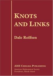 Cover of: Knots and links by Dale Rolfsen