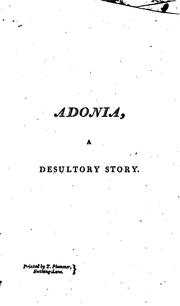 Adonia, a desultory story by Adonia