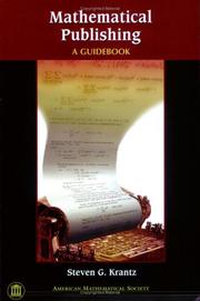 Cover of: Mathematical publishing by Steven G. Krantz
