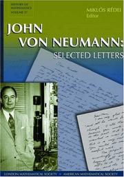 Cover of: John von Neumann selected letters