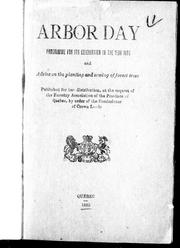 Cover of: Arbor day by [J. C. Chapais].