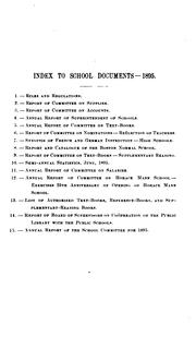 Cover of: School Documents [of The] Boston Public Schools