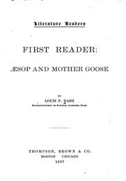Cover of: First Reader, Aesop and Mother Goose | 
