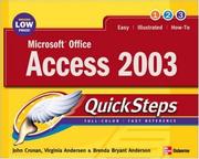 Cover of: Microsoft Office Access 2003 QuickSteps