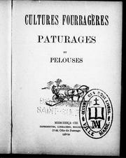 Cover of: Cultures fourragères, pâturages et pelouses