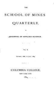 Cover of: The School of Mines Quarterly