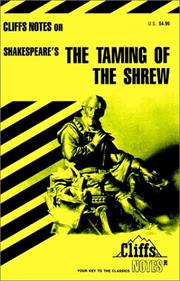 Cover of: Cliffs notes on The taming of the shrew: notes